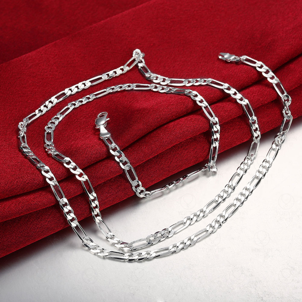 Temu4Mm Three-Piece Figaro Necklace and Bracelet Set for Men and Women, European and American Style Jewelry Accessories, Wholesale
