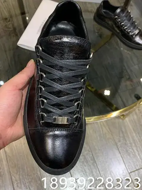 European Classic Black Paris Men's Shoes ins Versatile Casual Low-Top Sneakers Classic Training Shoes