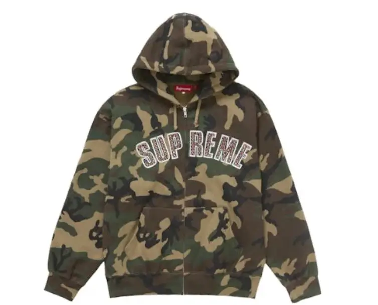 Sup Hooded zip-up sweatshirt