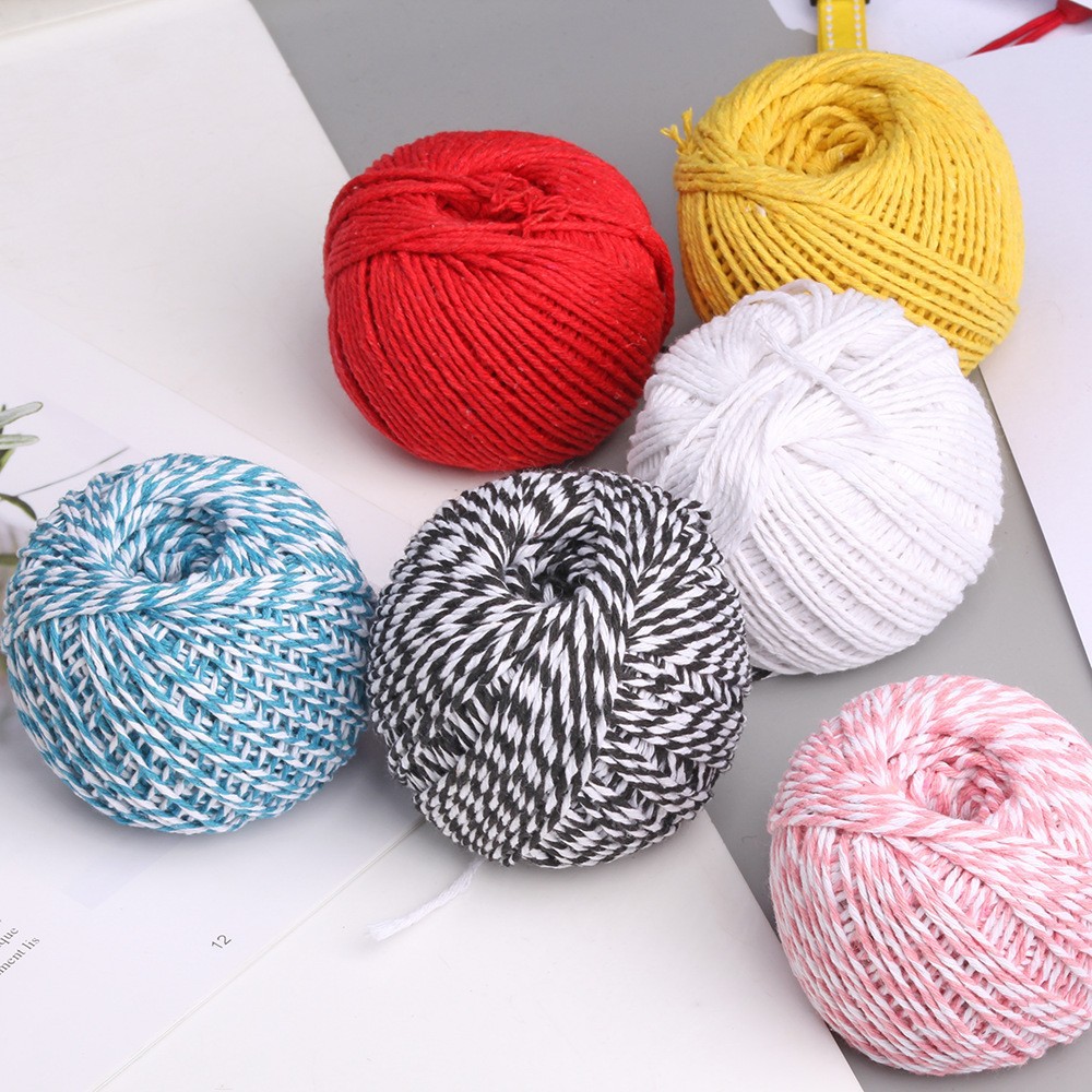03 Manufacturer Zongzi Cotton Thread to Wrap Zongzi Thread to Tie Zongzi Rope Zongzi Thread Commercial Supermarket Purchase 1.5mm Colorfuled Cotton Rope