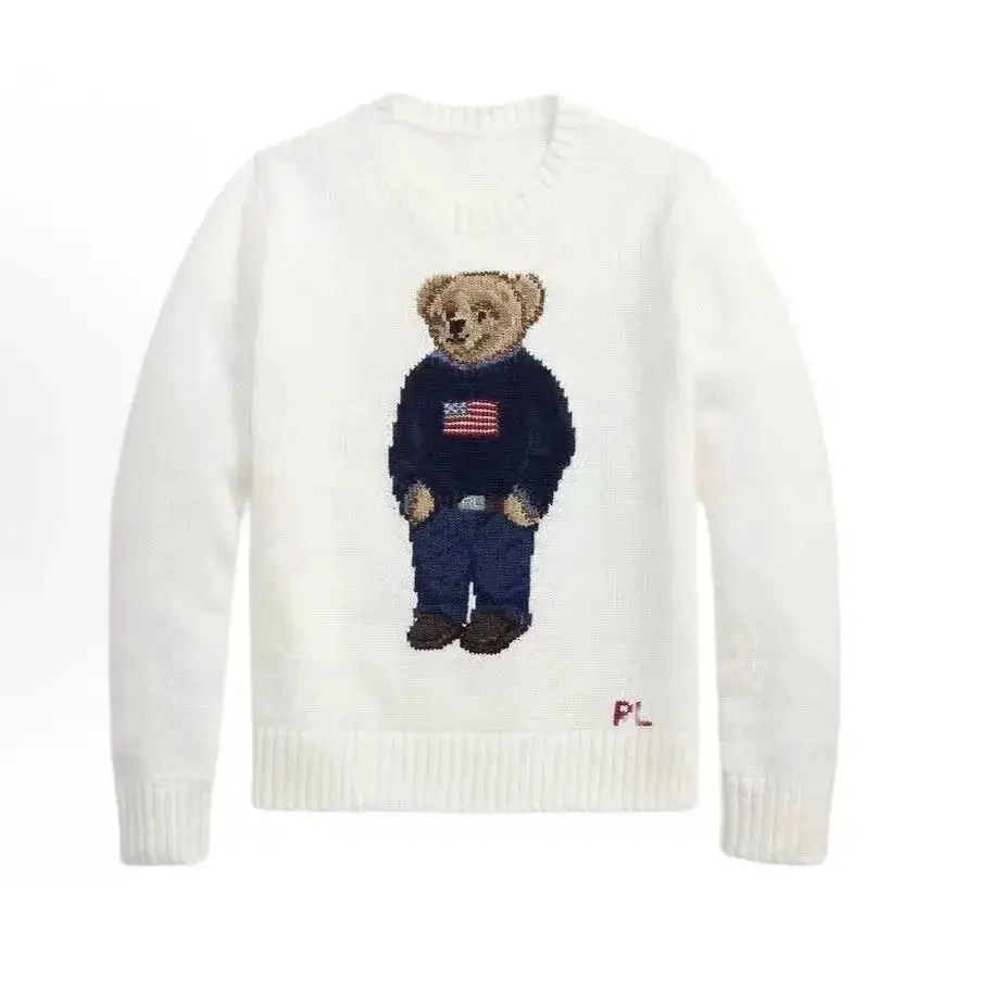 Polo Ralph Lauren Bear Sweater White
