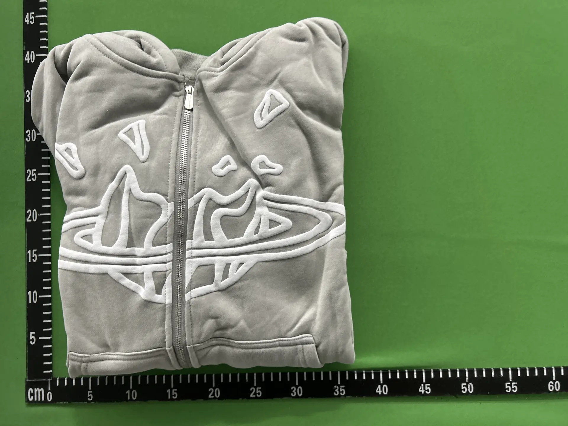 Vivienne Westwood Orb Zip Hoodie Grey