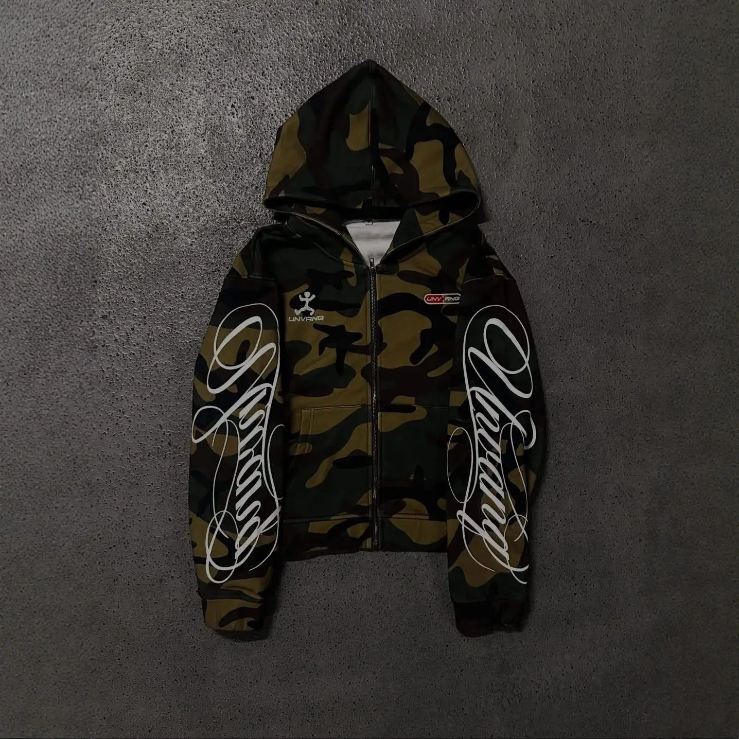 Ins American West Coast Hip-Hop Style Camouflage Classic Color Printing Street High Street Loose Fashion Sweatshirt Jacket