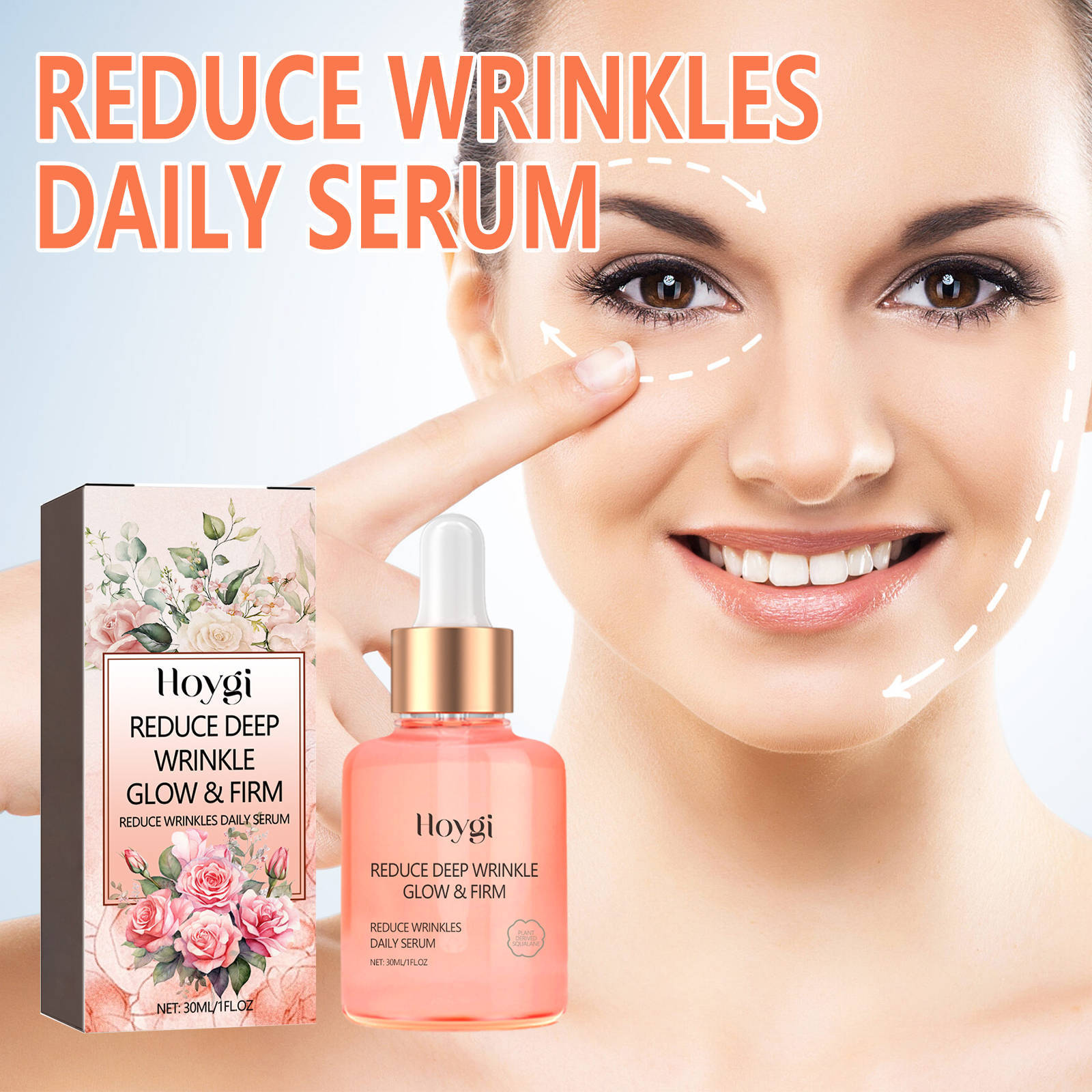 Hoygi Rose Oil Vc Essence Gentle Nourishing Massage Facial Skin Moisturizing Care Essence