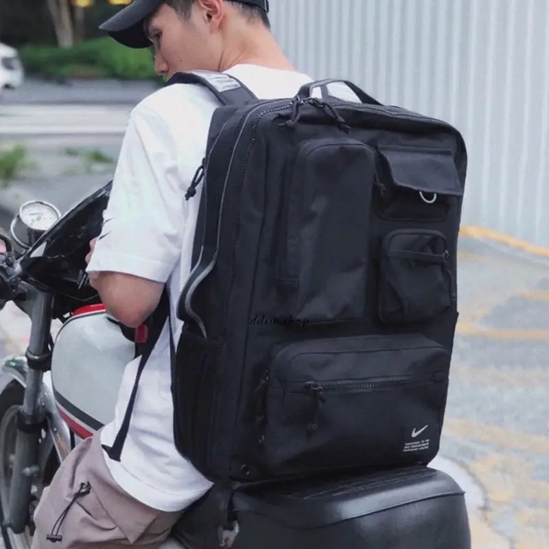 Nike Nike Air Cushion Backpack Men's Sports Bag Large Capacity Student School Bag Outdoor Travel Backpack Female Ck2656