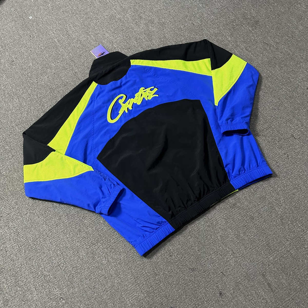 Tracksuit Drill Celebrity-Inspired Trendy Color-Blocking Design Jacket Trench Coat