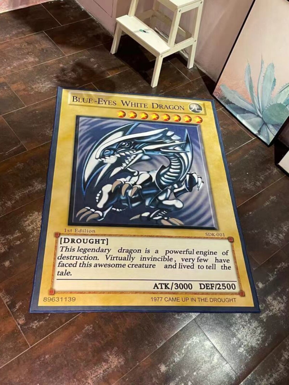 Qingyan White Dragon Carpet Trendy Yu-Gi-Oh! Floor Mat Home E-Sports Room Bedroom Bedside Personalized Washable Blanket