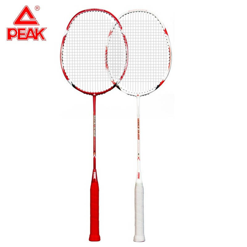 Peak Carbon Badminton Racket Vs-1913 Pair of Rackets, Durable and Ultra-Light Adult Student Double Racket 2-Piece Set Has Been Threading