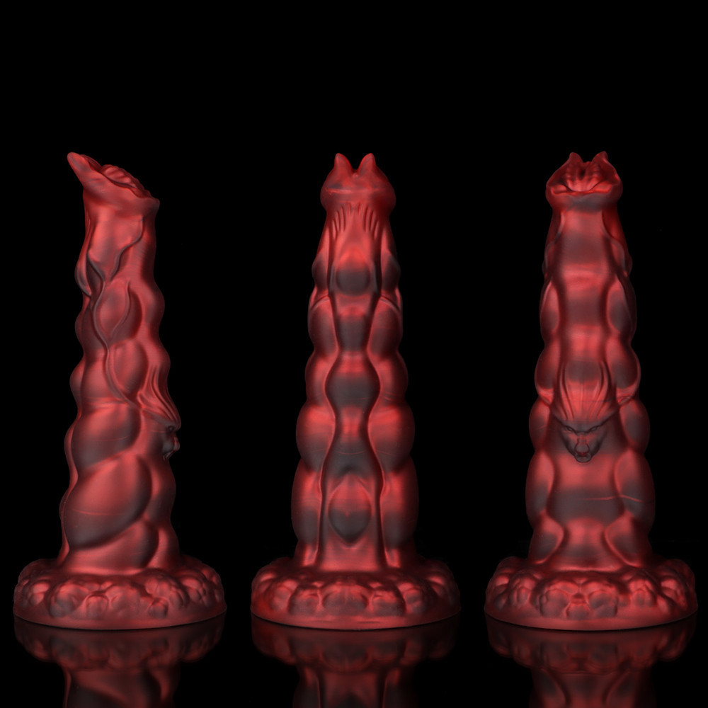 Phantom dragon shaped phallus liquid silicone animal phallus soft dildo SM couples sex toys
