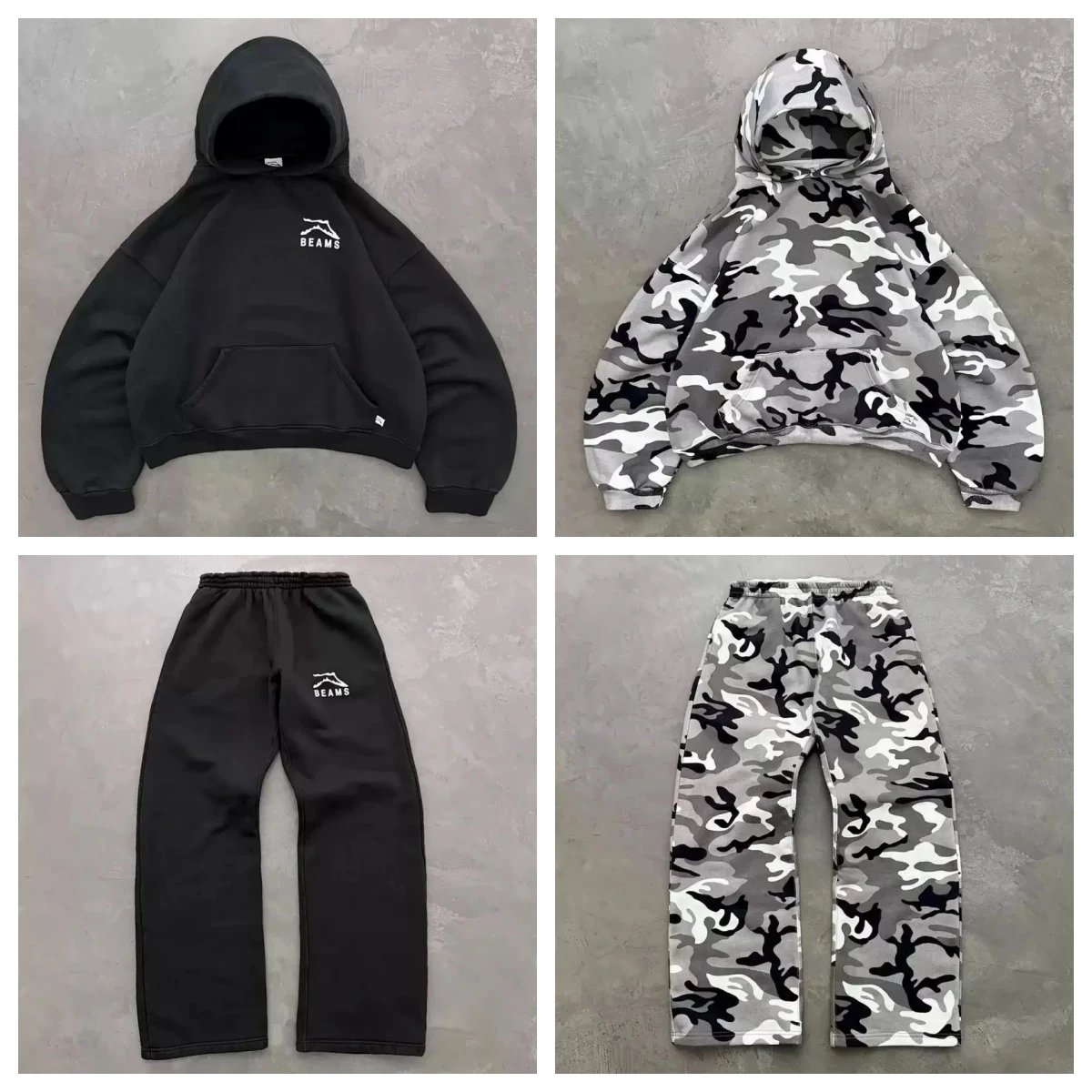 BEAMS Hoodie and Pants Set Foto QC de WEIDIAN na Qualit.ly