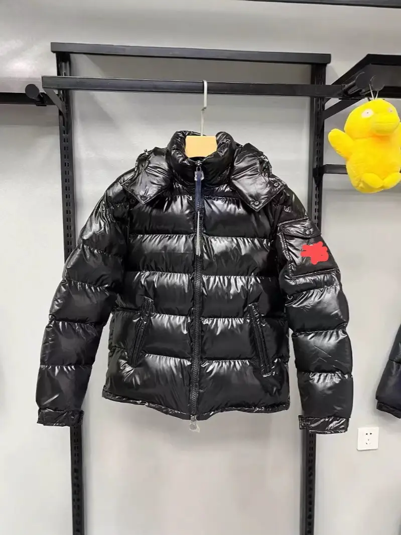 High-end NFC Cross-border Mongolian Maya Black Classic Down Jacket White Duck Down Comfortable Warm Cold-proof Hooded Jacket