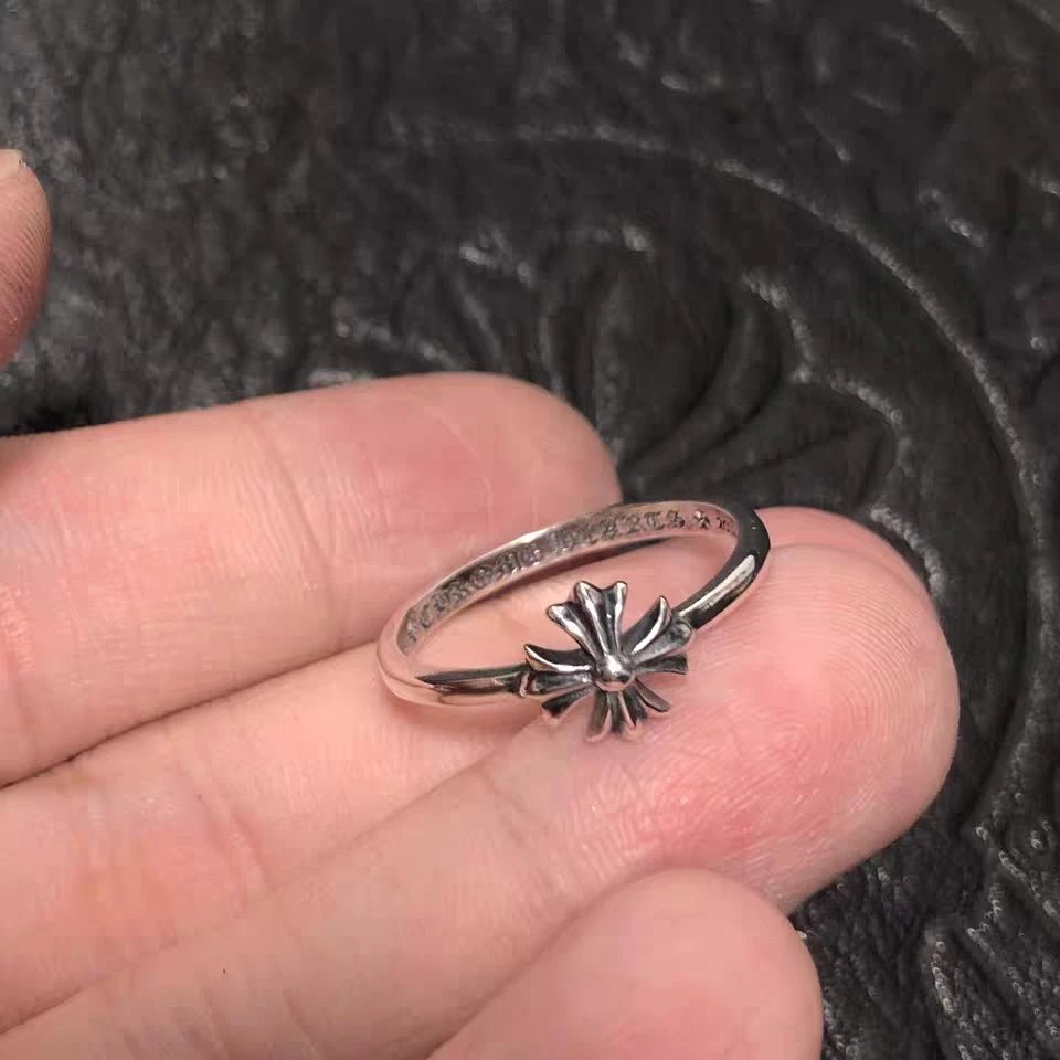 Chrome Hearts 925 Sterling Silver Cross Ring