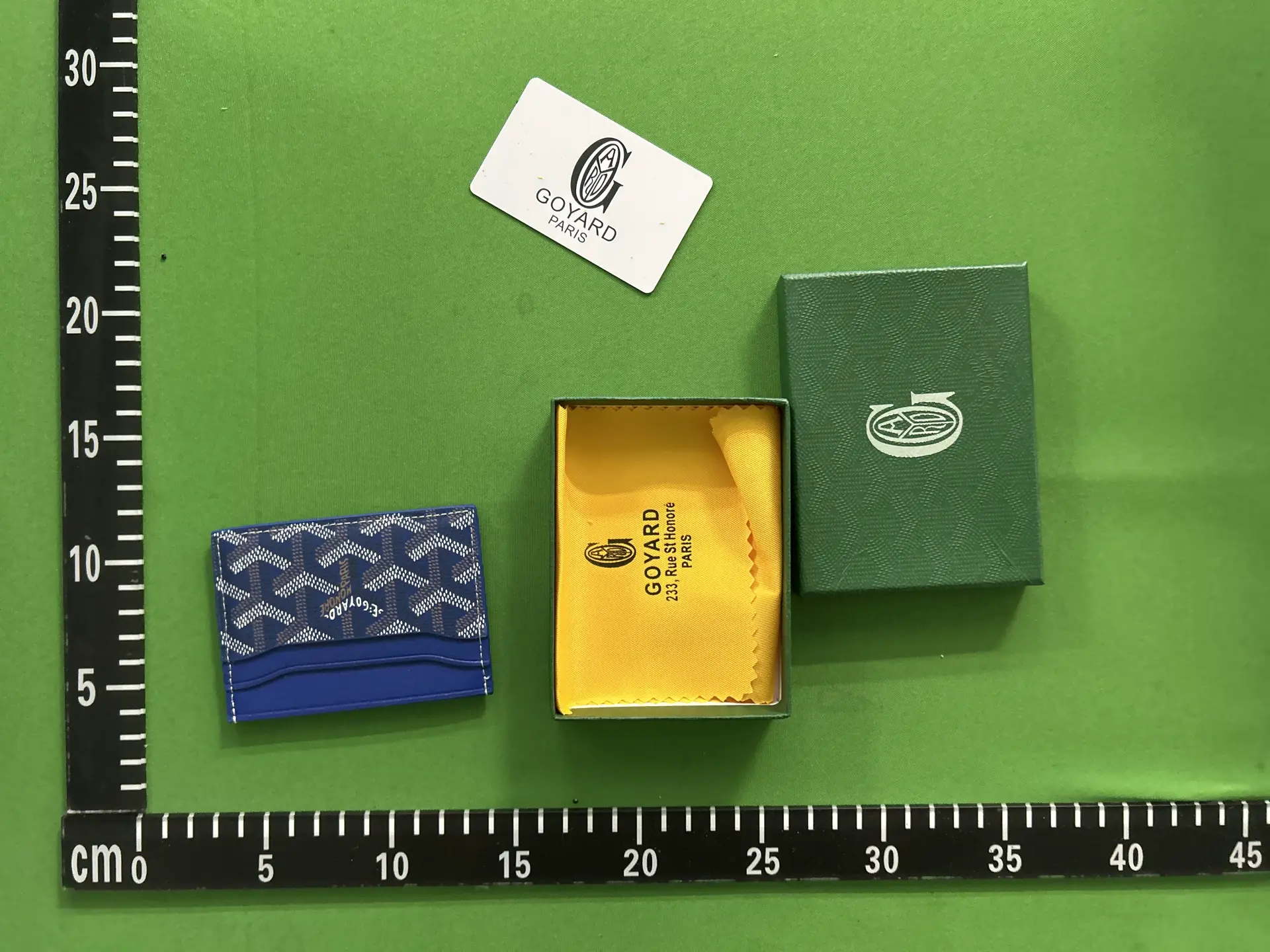 Goyard Card Holder Blue