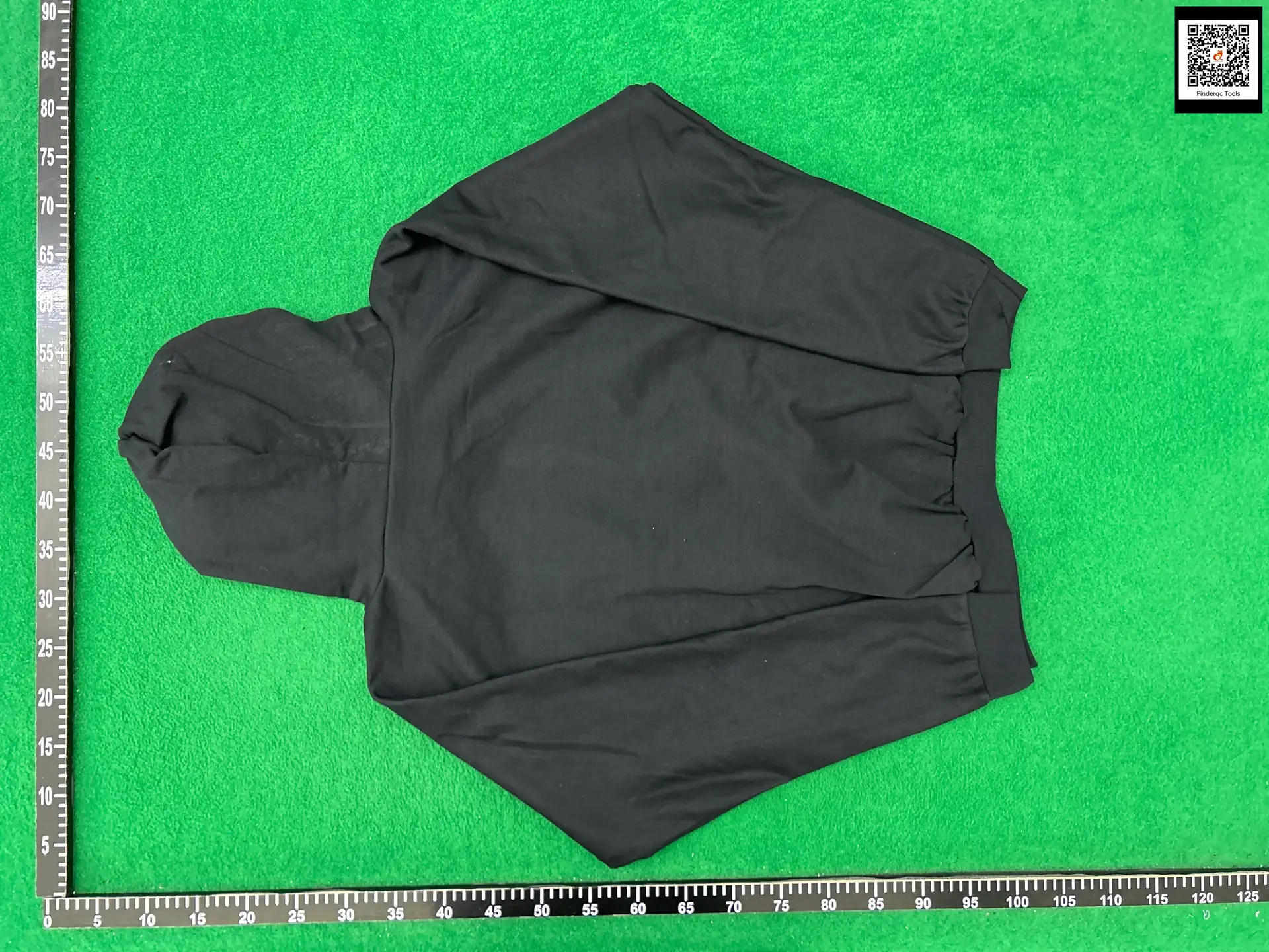 Black Long Sleeve Hooded Sweatshirt