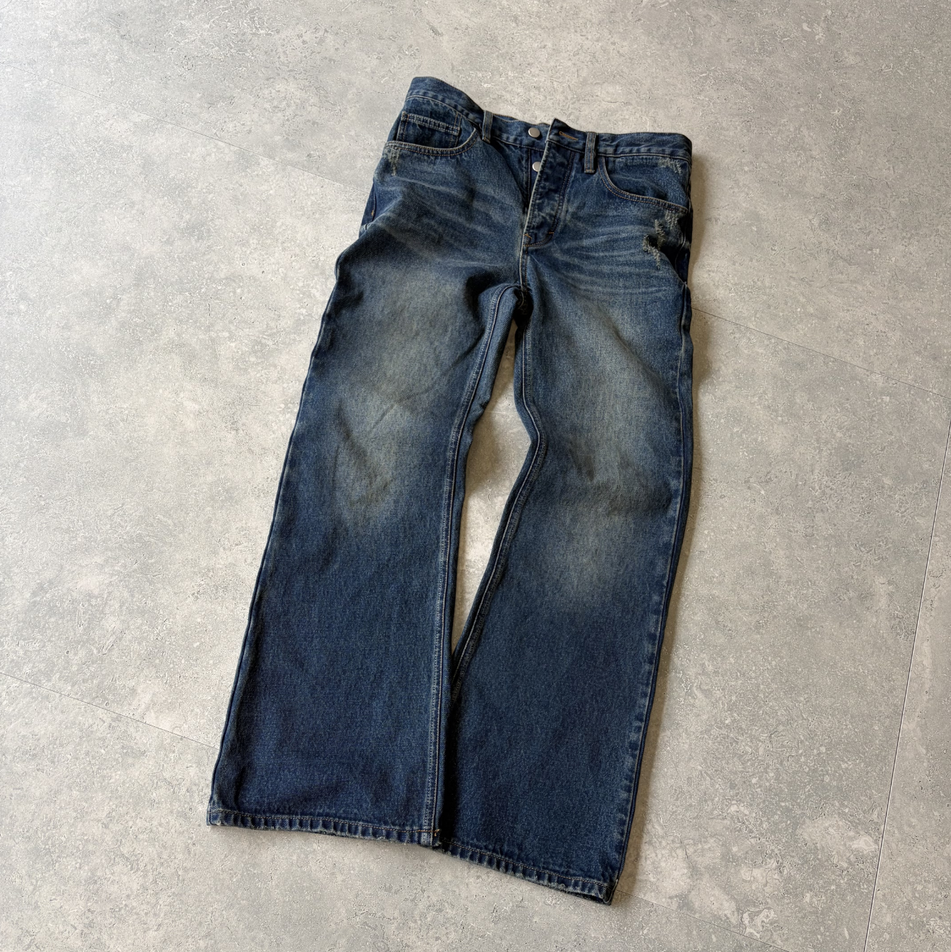 Damaged Bell-Bottom Pants