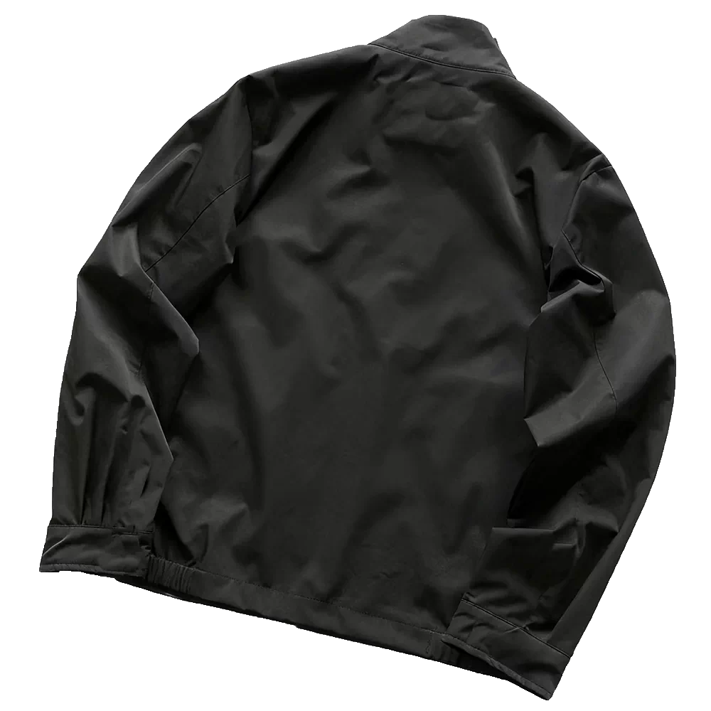 Front Zipper Pocket with Black/White Hook on Left Sleeve, Two-Color Hooded Jacket 66052836 Foto QC de TAOBAO na Qualit.ly