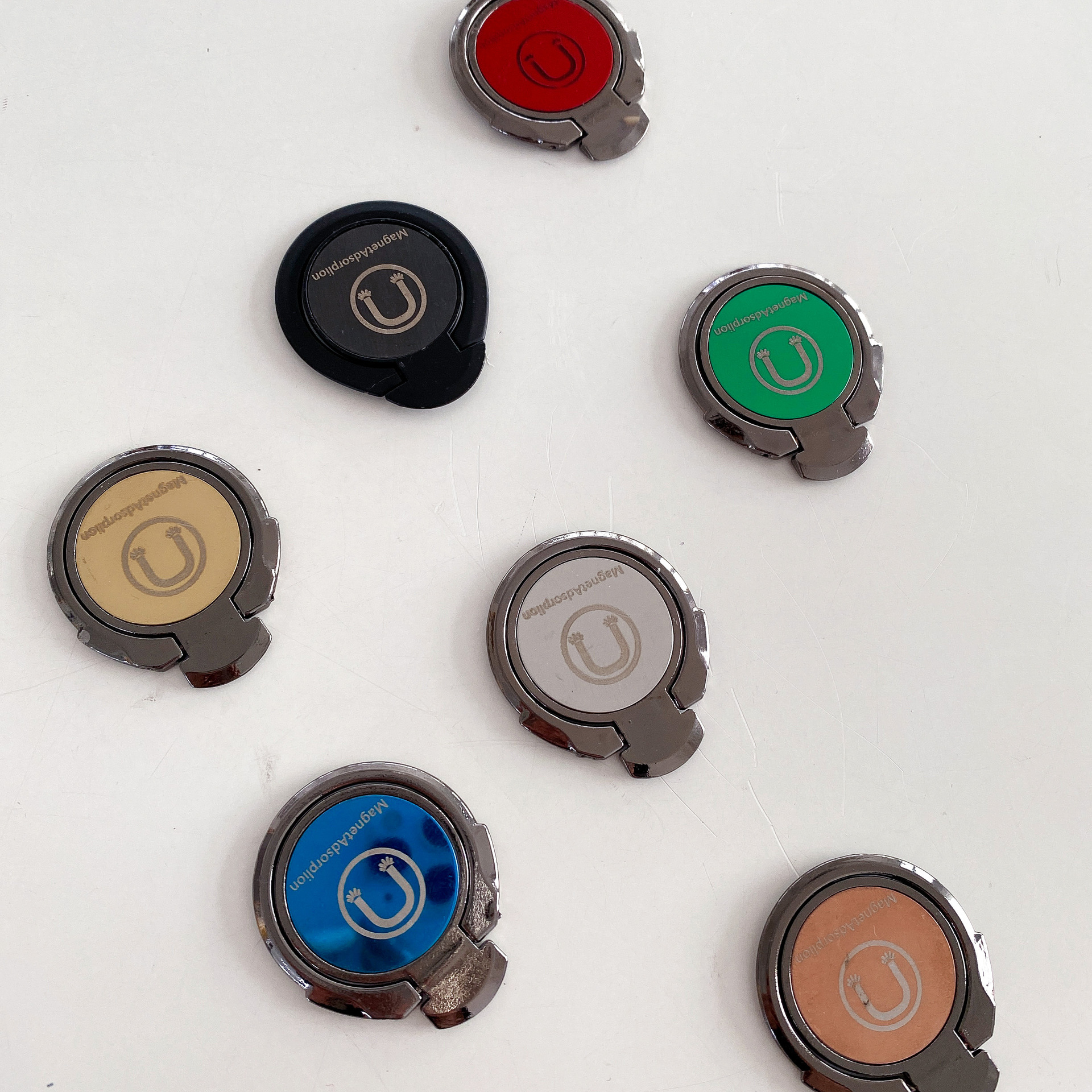 Colorful Metal Sheet Magnetic Phone Back Sticker One-Handed Operation Anti-Drop Bracket Phonegrip Anti-Slip Patch