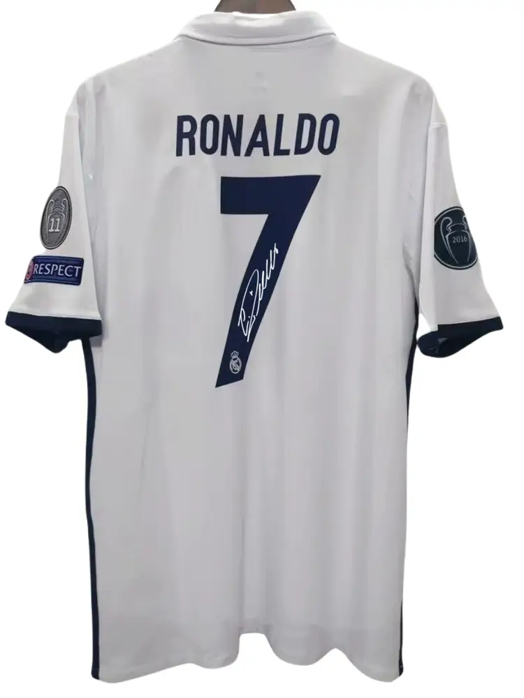 1617 Real Madrid C. Ronaldo Autographed Jersey Short-Sleeve Football Shirt Birthday Gift