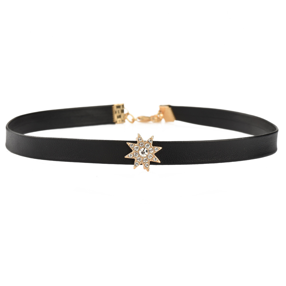 Star Same Style Design Sense Moon Collar Women's Necklace Chain Clavicle Chain Women's Trendy Light Luxury Niche All-match Baimang Star Collar