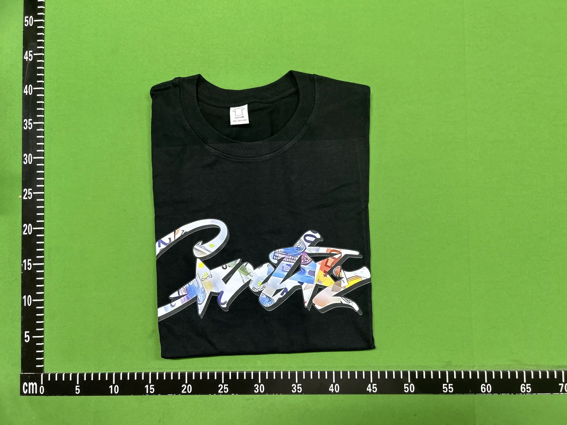 T-Shirt Short-Sleeved Letter Logo Printing Men's and Women's Double Yarn Fashion Short-Sleeved Trendy