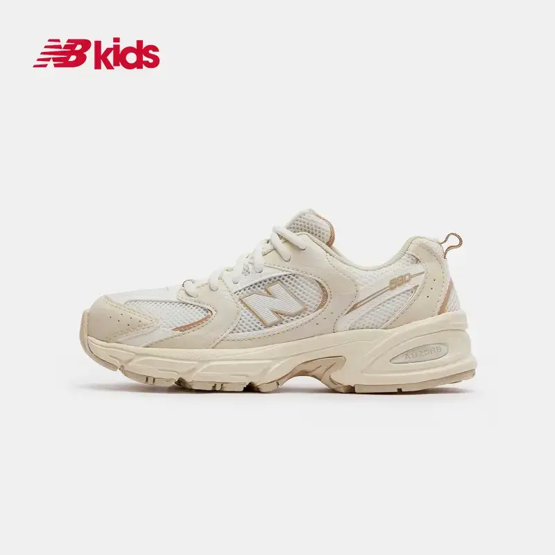 Newbalance Nb Official Children's Shoes 7-14 Years Old Male girl Spring Liquid Silver Mesh Sports Shoes Gr530Ad