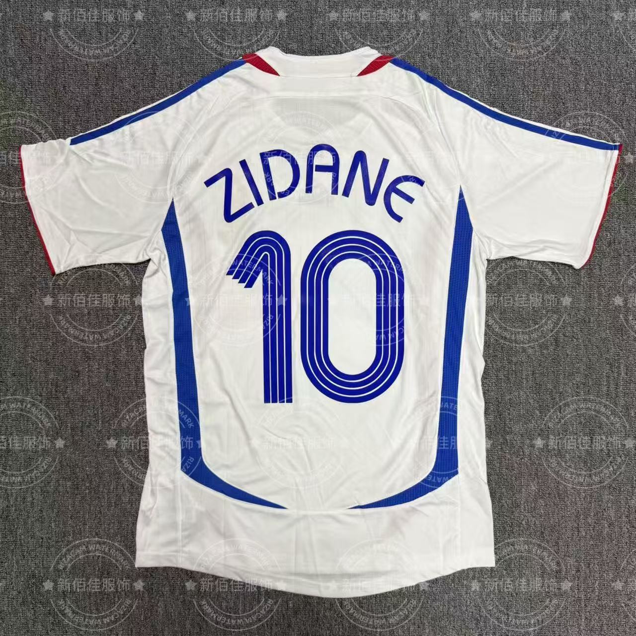 2006 France jersey away 10 Zidane French retro jerseys Foto QC de 1688 na Qualit.ly