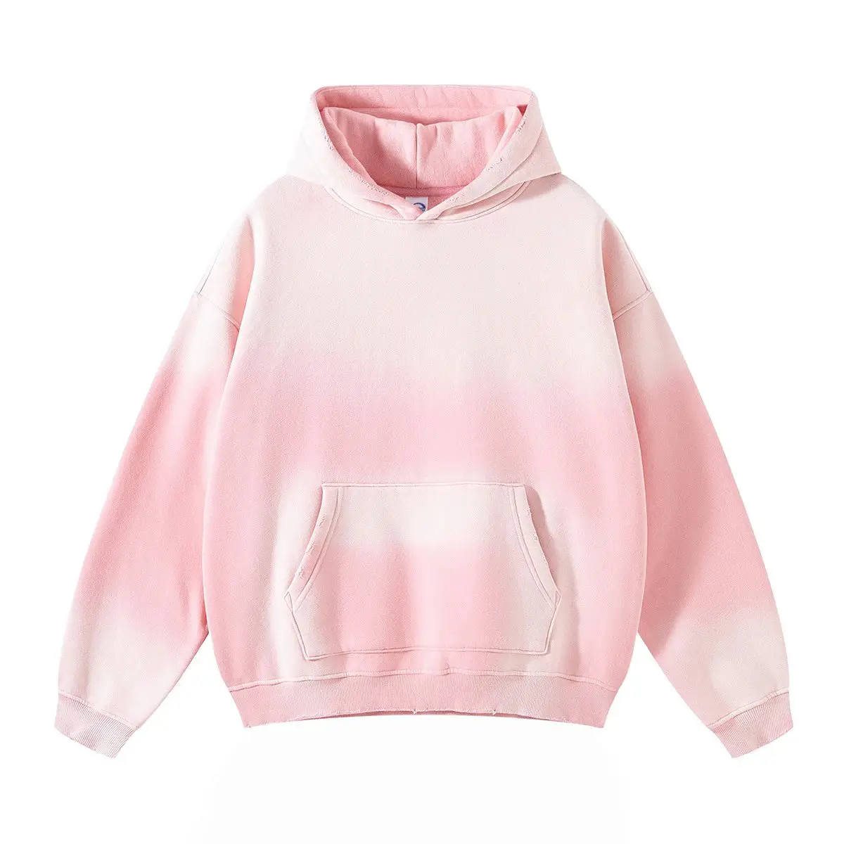Distressed hoodie and sweatpants streetwear retro couple set