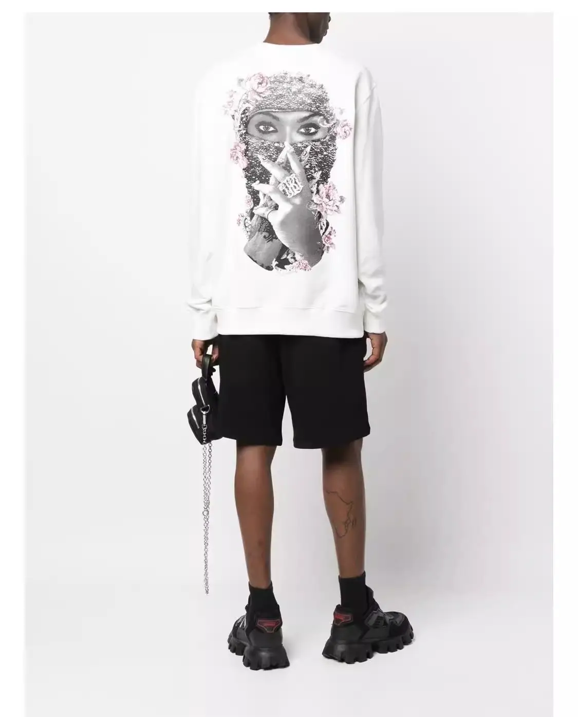 Foreign Trade 1H Nom Uh N1T Pearl Masked Portrait Sweatshirt Hip-Hop High Street Stranger Things Couple Hoodie