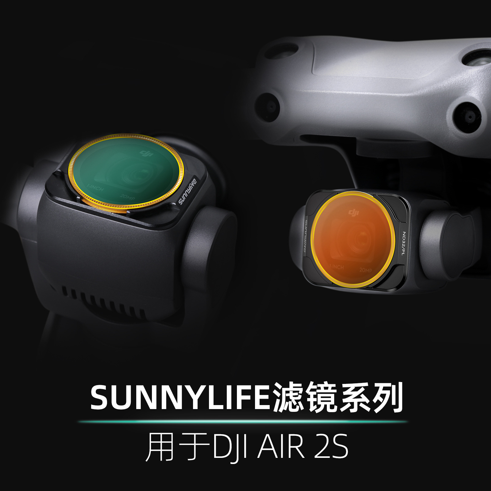 Sunnylife Air 2S Filter Nd8 Light Reduction Mirror Adjustable Cpl Polarizer Nd/64Pl Mcuv Accessories