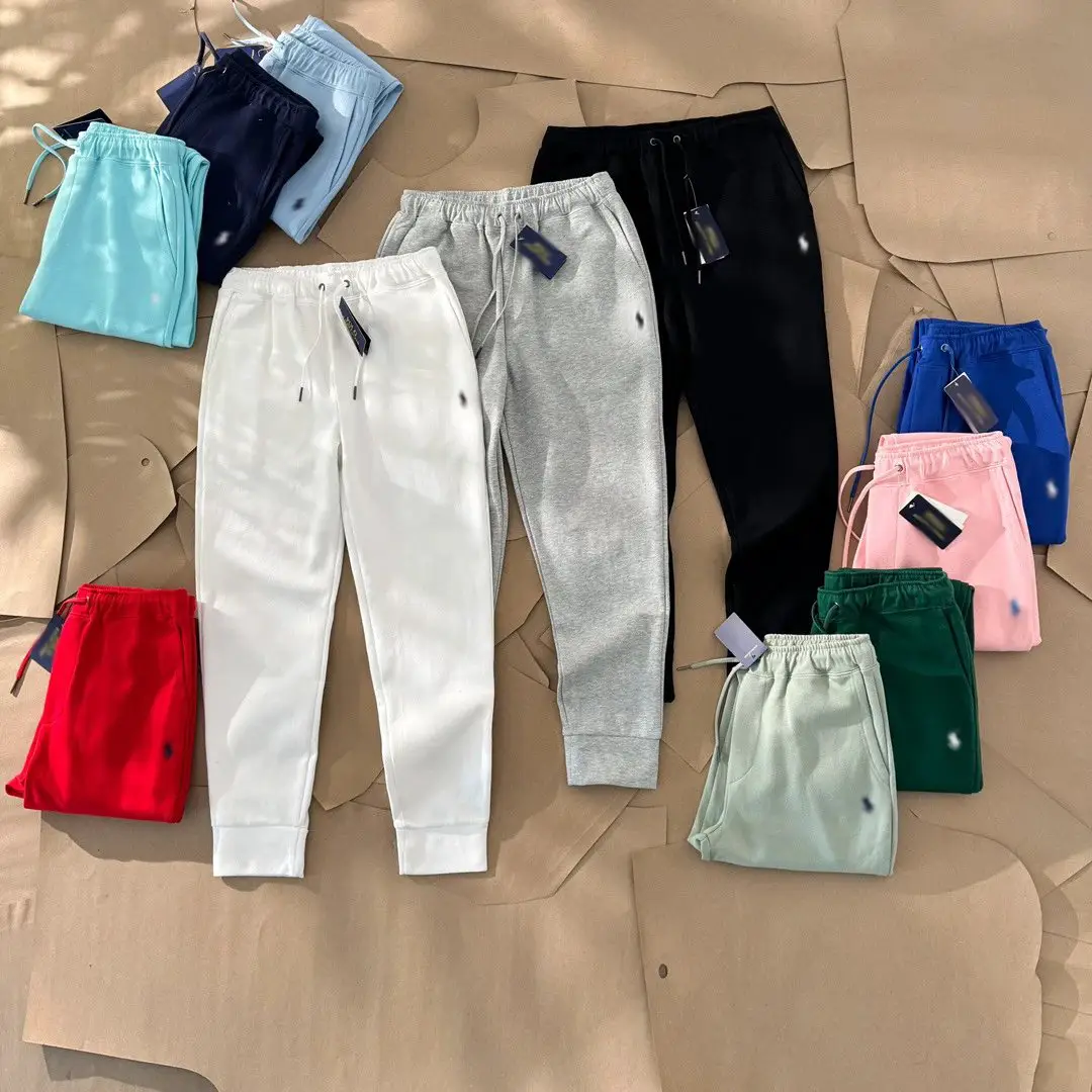 13 Color Embroidered Casual Sweatpants Sport Crew Small Leg Pants Men's and Women's Couple Suit-EN