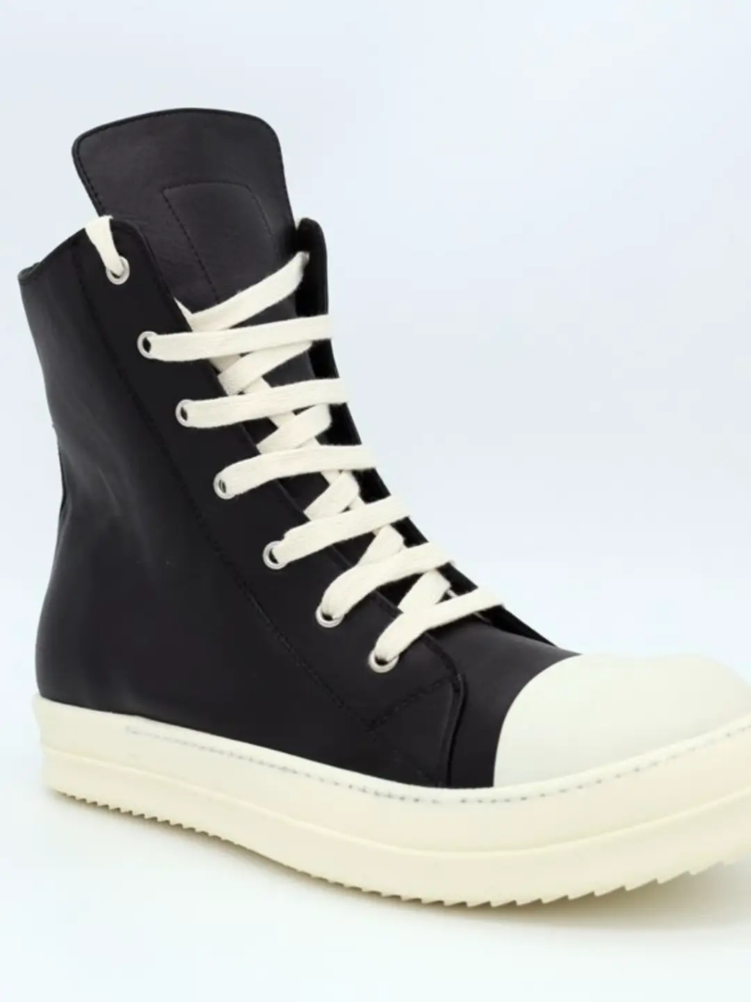R Fashionable Milky White Shoes with Straps, Trbottomy Men's Shoes, Dark Boots, Couple High-Top Shoes, Versatile Tpu Fragrant Soles, Cowhide Trbottomy Shoes O