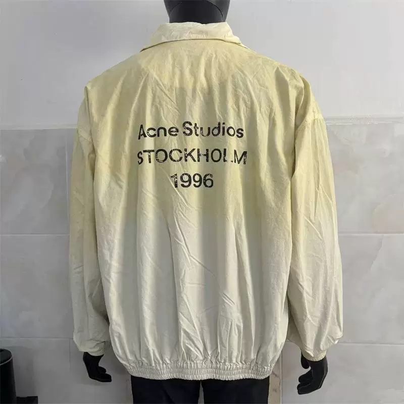 高级感AC风格1996复古夹克重工洗水做旧冲锋衣拉链开衫男女OS外套