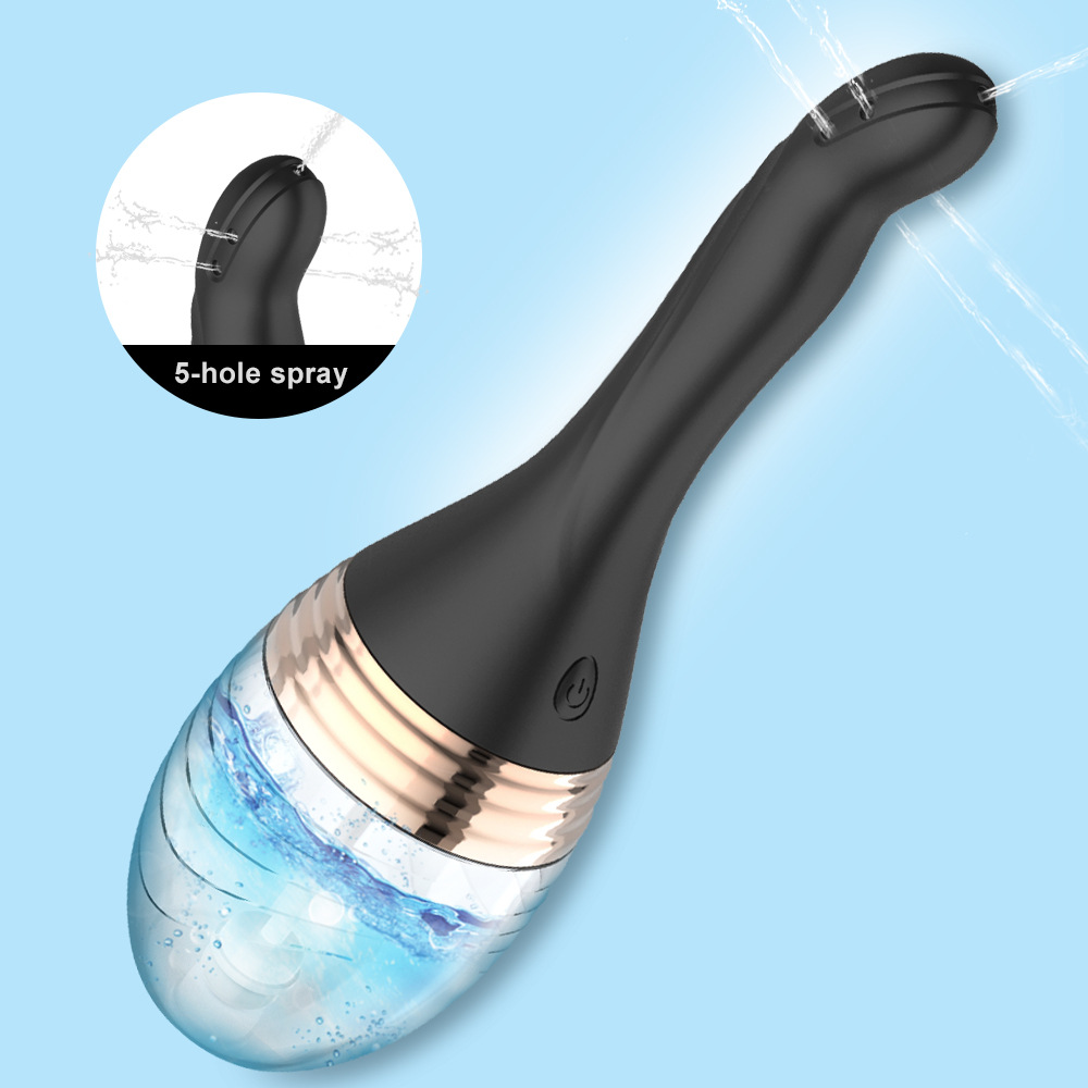 Electric Water Spray Vibrating Enema Device, Anal Cleaning Device, Adult Sex Toy Manufacturer, Cleaning Wholesale