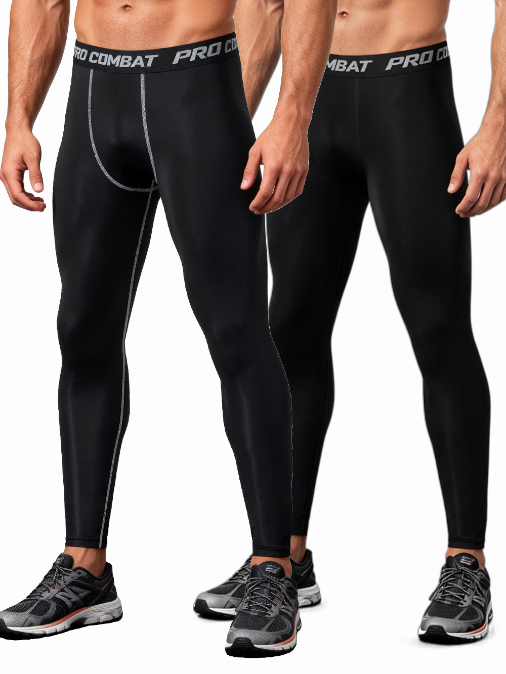 2026 New Cross-Border Men's Fitness Pants for Spring and Summer, High-Elastic Quick-Dry Compression Pants, Sweat-Inducing Training Sports Yoga Long Pants