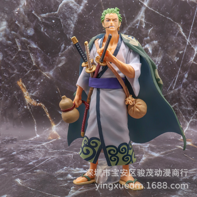 One Piece GK Kimono Zoro Boxed Hand Model Doll Ornaments
