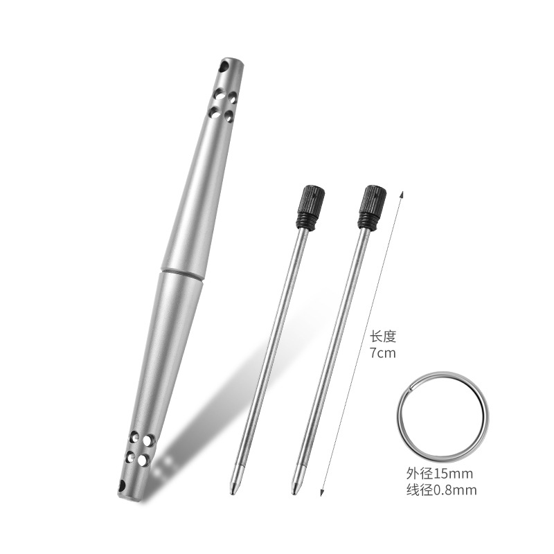 Self-Defense Portable Multifunctional Edc Tool Suitable for Outdoor Camping Style and Mountaineering Use Tc4 Titanium Alloy Tactical Pen