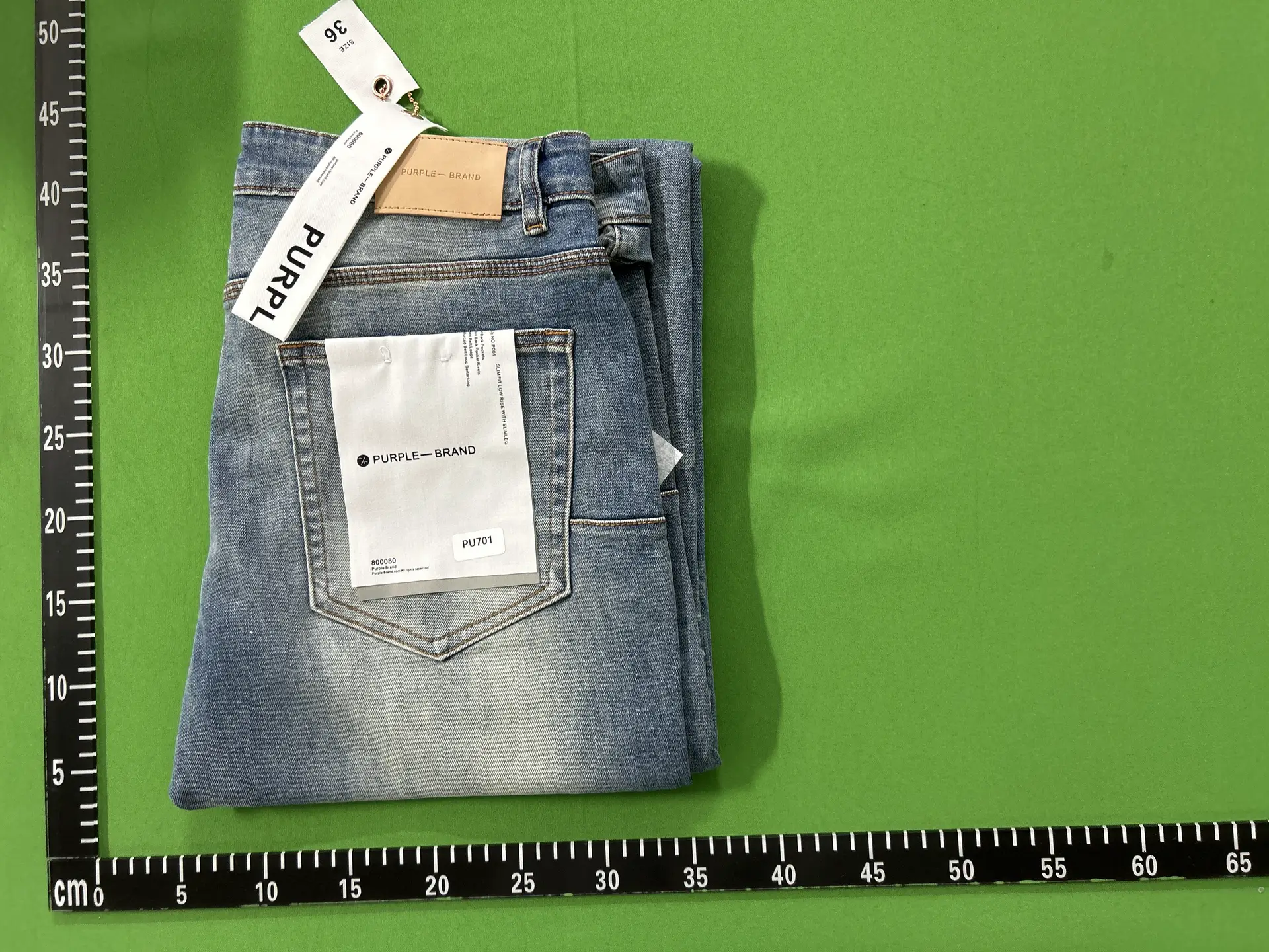 Cross-Border Trendy Brand New Purple Washed and Frayed Light Blue Paint Men's Large Size Casual Straight Jeans