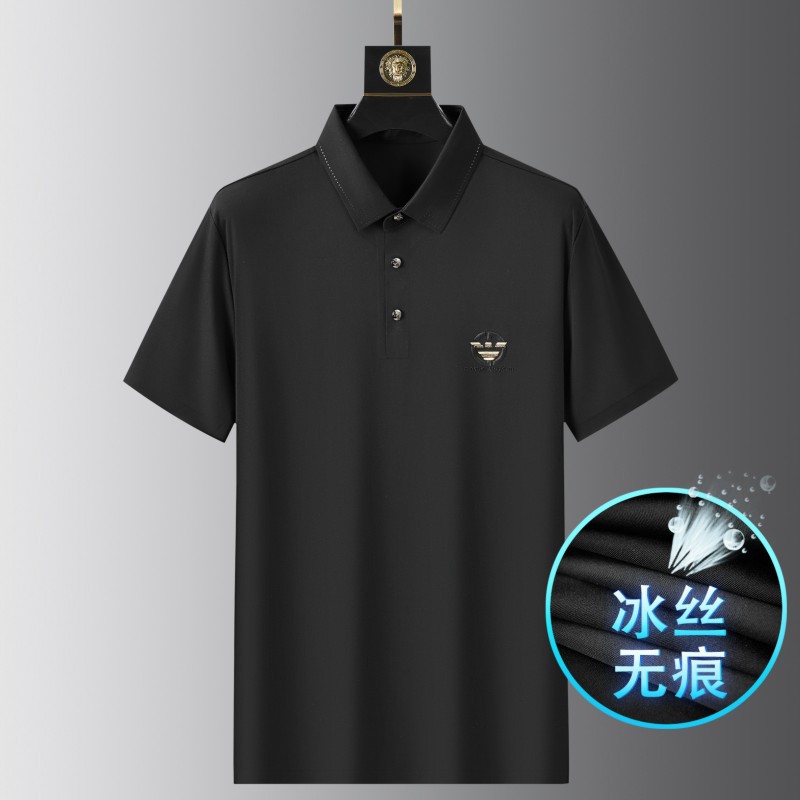 Ice Oxygen Bar Classy Polo Shirt Men's Short-Sleeved Business Ice Silk Half-Sleeved Lapel T-Shirt Men's Summer Top Paul 83