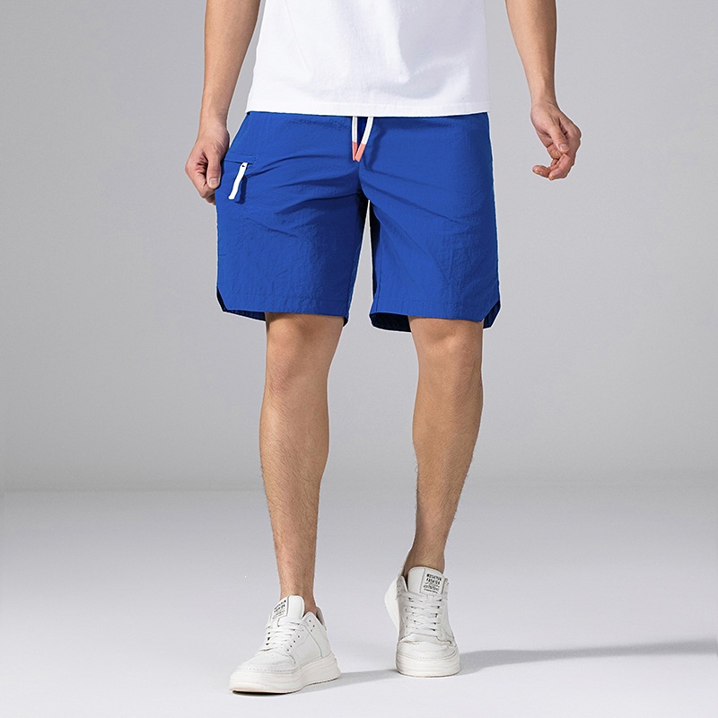 New Style Men's Quick-Dry Loose Sports Casual Shorts, Large Size Thin Ice Silk Beach Shorts