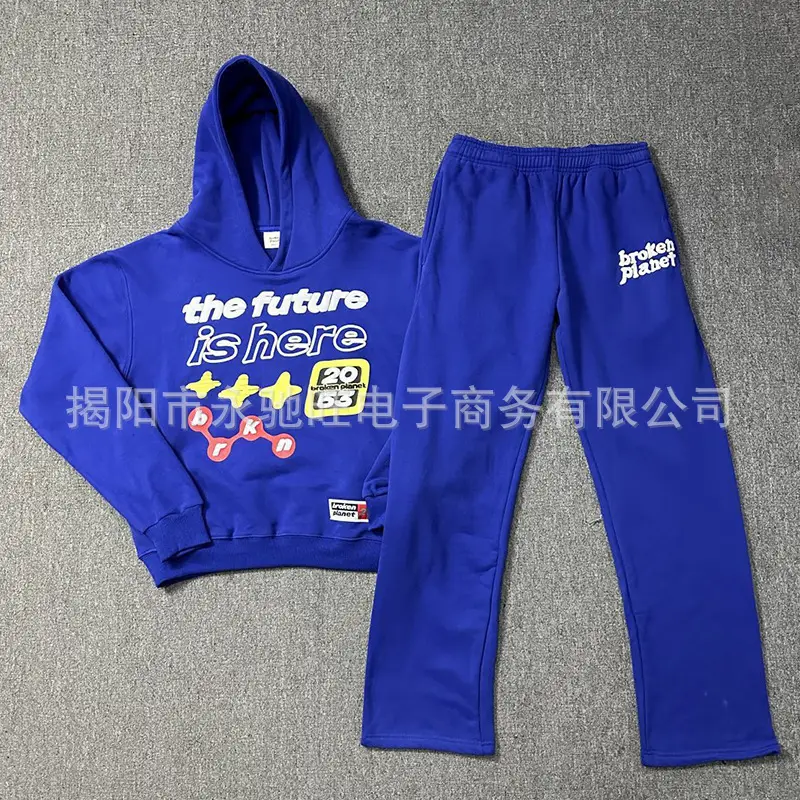 Couple Graffiti Sweater High Street Retro European and American Foreign Trade Tide Niche Printed Hooded Sweater Casual Couple Hoodie