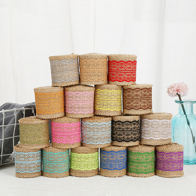 Color linen lace lace DIY handmade Christmas wedding craft lace linen rich and diverse styles