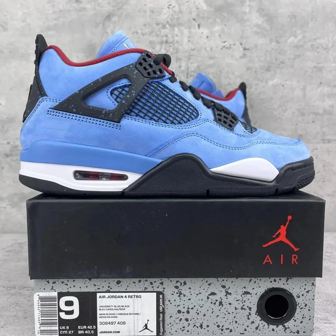 Jordan 4 Retro University Blue Black