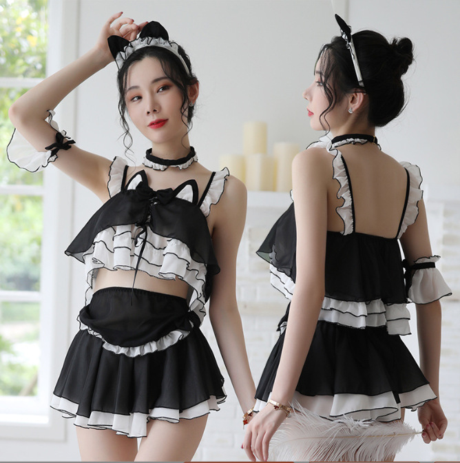Passion Charm Sexy Underwear Bunny Catwoman Sexy Female Nightclub Anchor Performance Uniform Temptation Suit