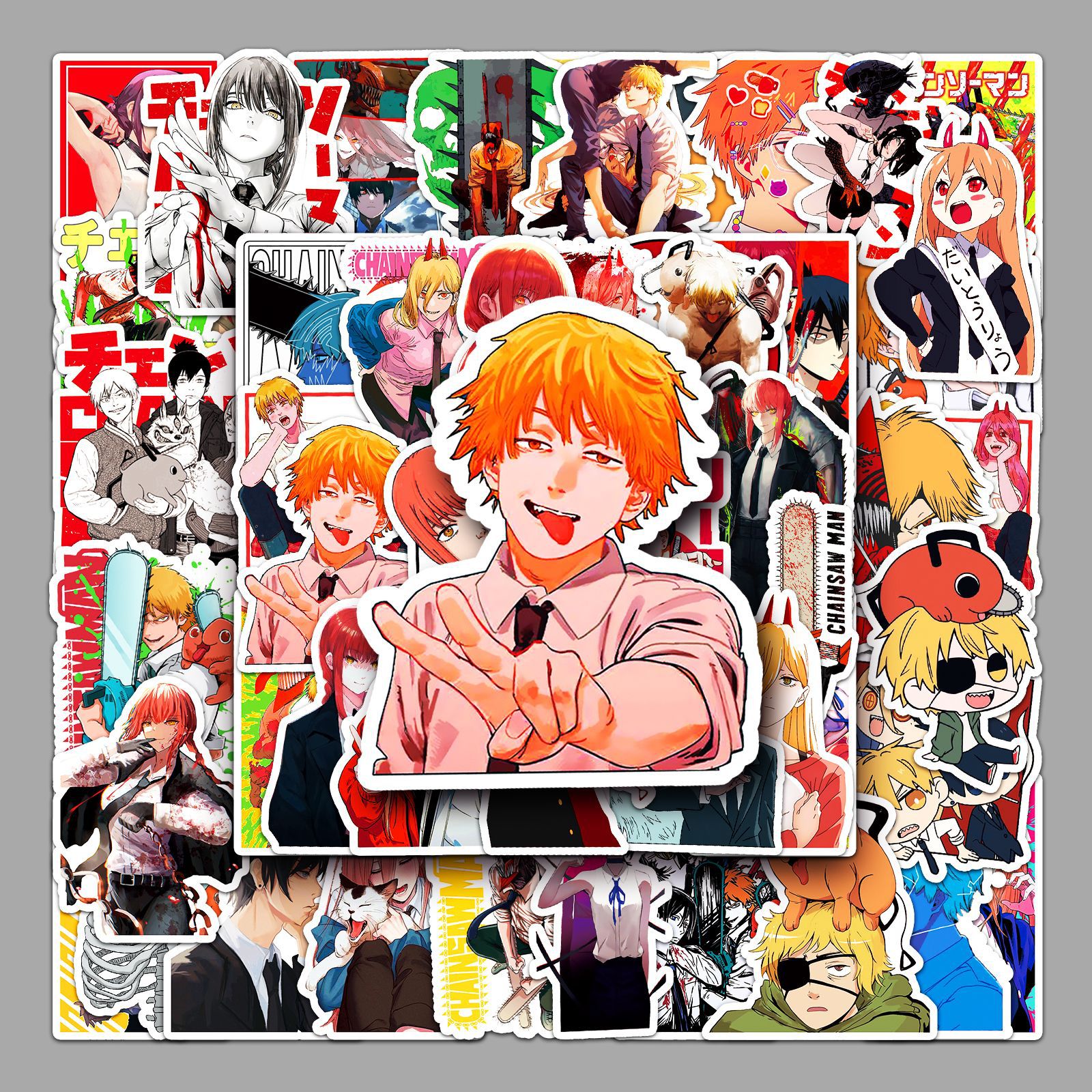 51 chainsaw graffiti personality cross-border cartoon day diffuse creative DIY cup mobile phone luggage sticker waterproof