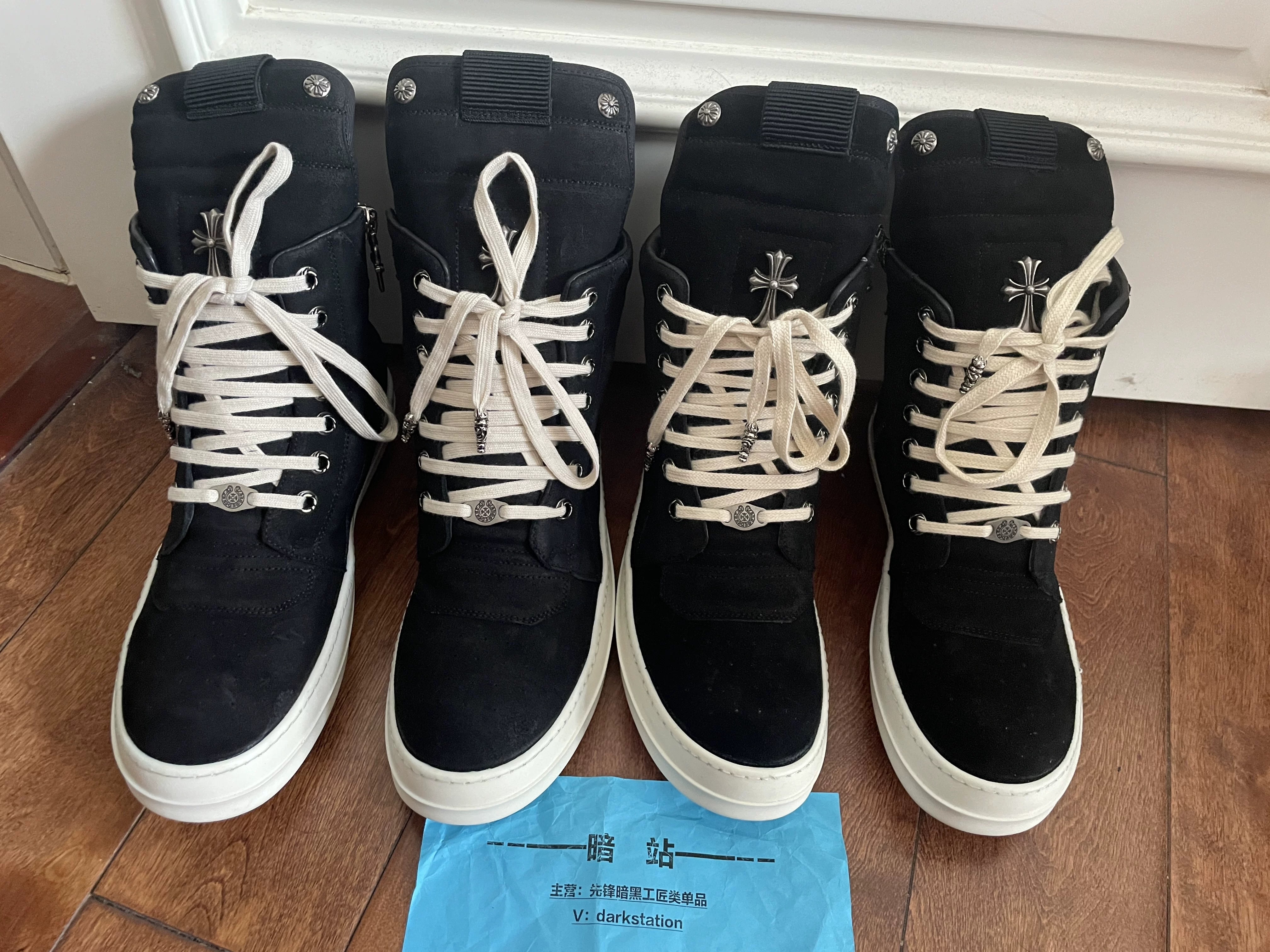 Damir Doma Custom-Made Rick Owens Ro Classic High-End Avant-Garde Dark Shoes and Boots