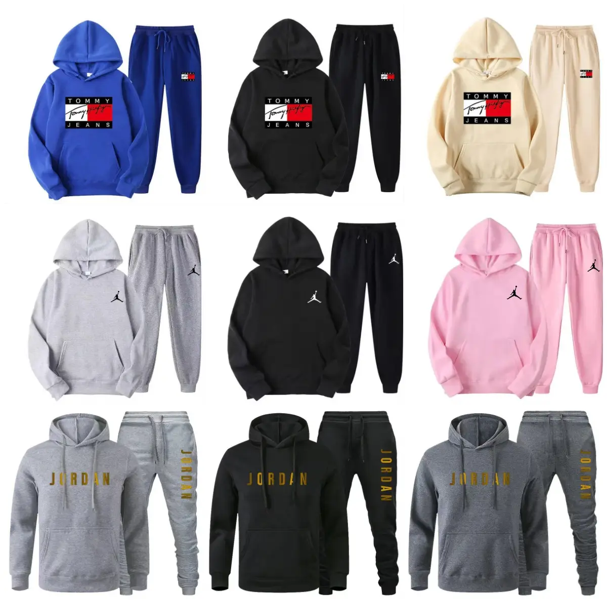 YE-HJ05-2025 New Spring Men's Loose Sweatshirt Hoodie Set-WhatsApp +86 18359305797