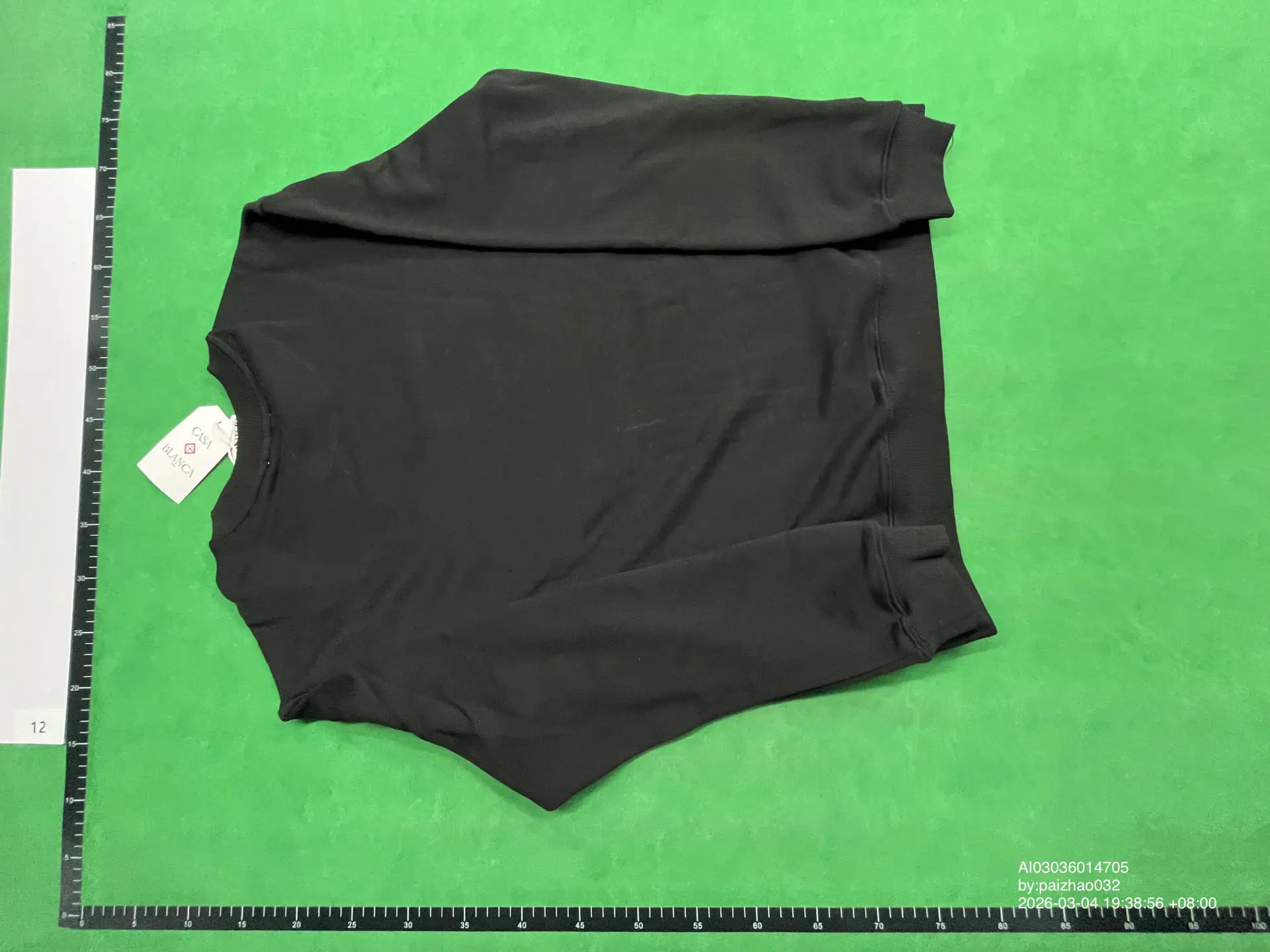 CASA BLANCA Black Sweatshirt