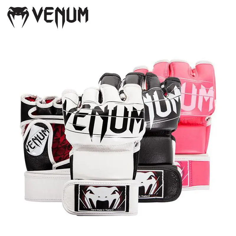 Venum Venom Tekken Same Mma Gloves for Men and Women Half Finger Ufc Cowhide Boxing Gloves Adult Fighting