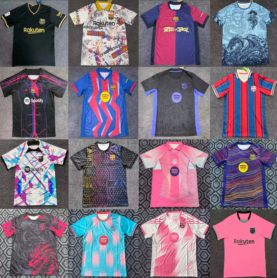 Cross-Border Export Dropshipping 25/26 Season Thai Version Barcelona Series Real Madrid Paris Barcelona Football Uniforms foto QC de 1688 en Qualit.ly