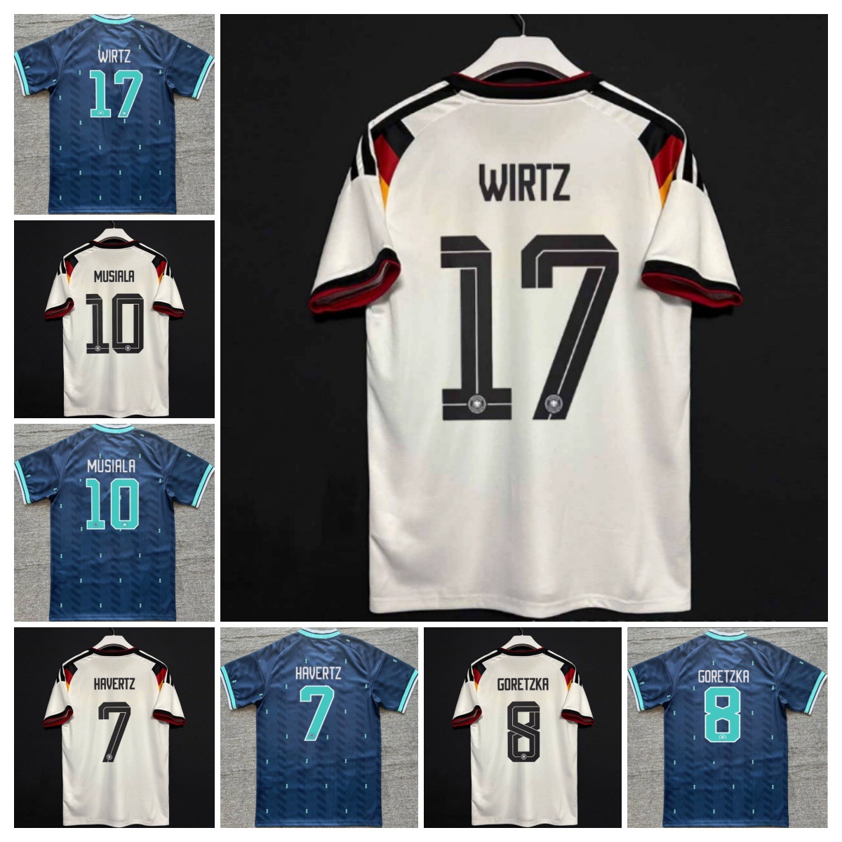 2627 World Cup Germany Home and Away Football Jerseys Walter Madadiyeimi Raum Short-Sleeved Jersey